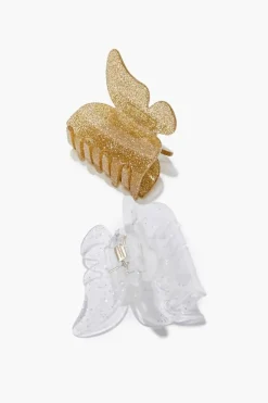 Glitter Butterfly Hair Clip Set