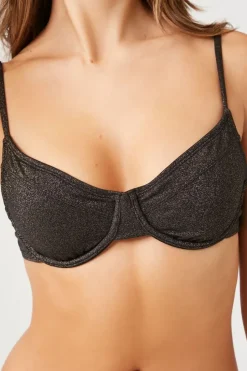 Glitter Knit Bikini Top