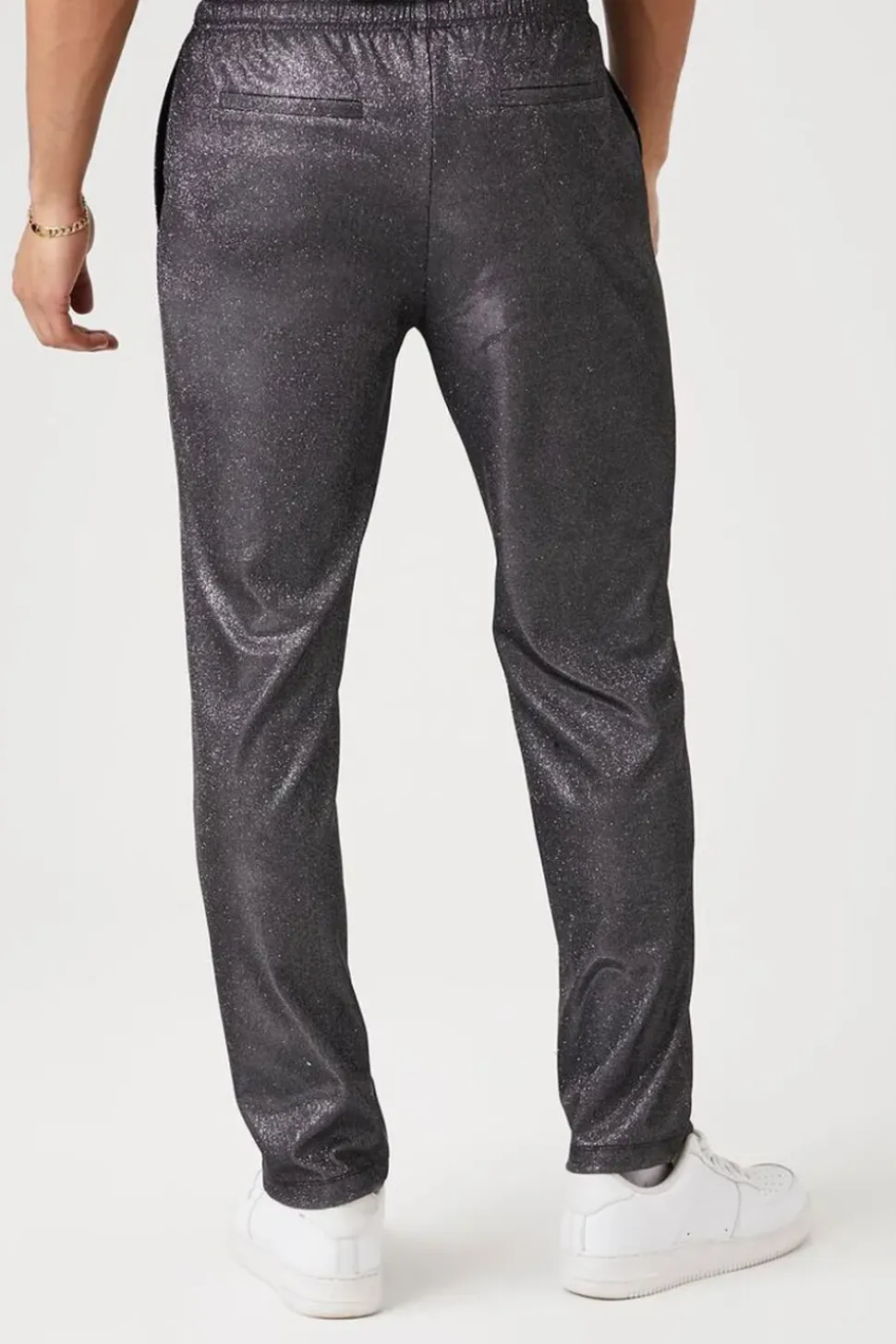 Glitter Knit Drawstring Joggers