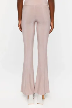 Glitter Split-Hem Pants