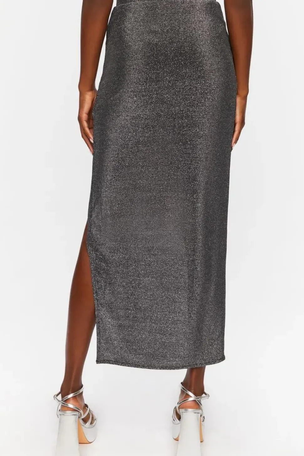 Glitter Wrap Maxi Skirt