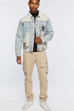 Graphic Denim Jacket