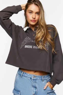 Graphic Fleece Rugby Pullover