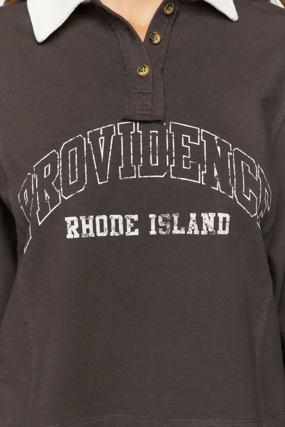 Graphic Fleece Rugby Pullover