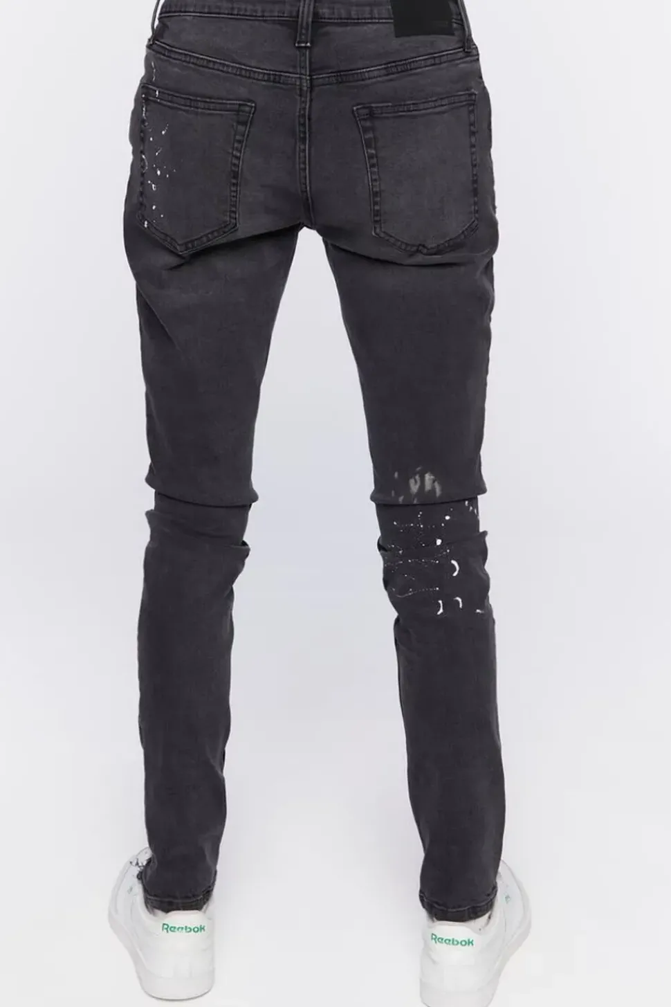 Graphic Paint Splatter Skinny Jeans