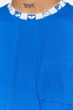 Graphic-Trim Crew Tee