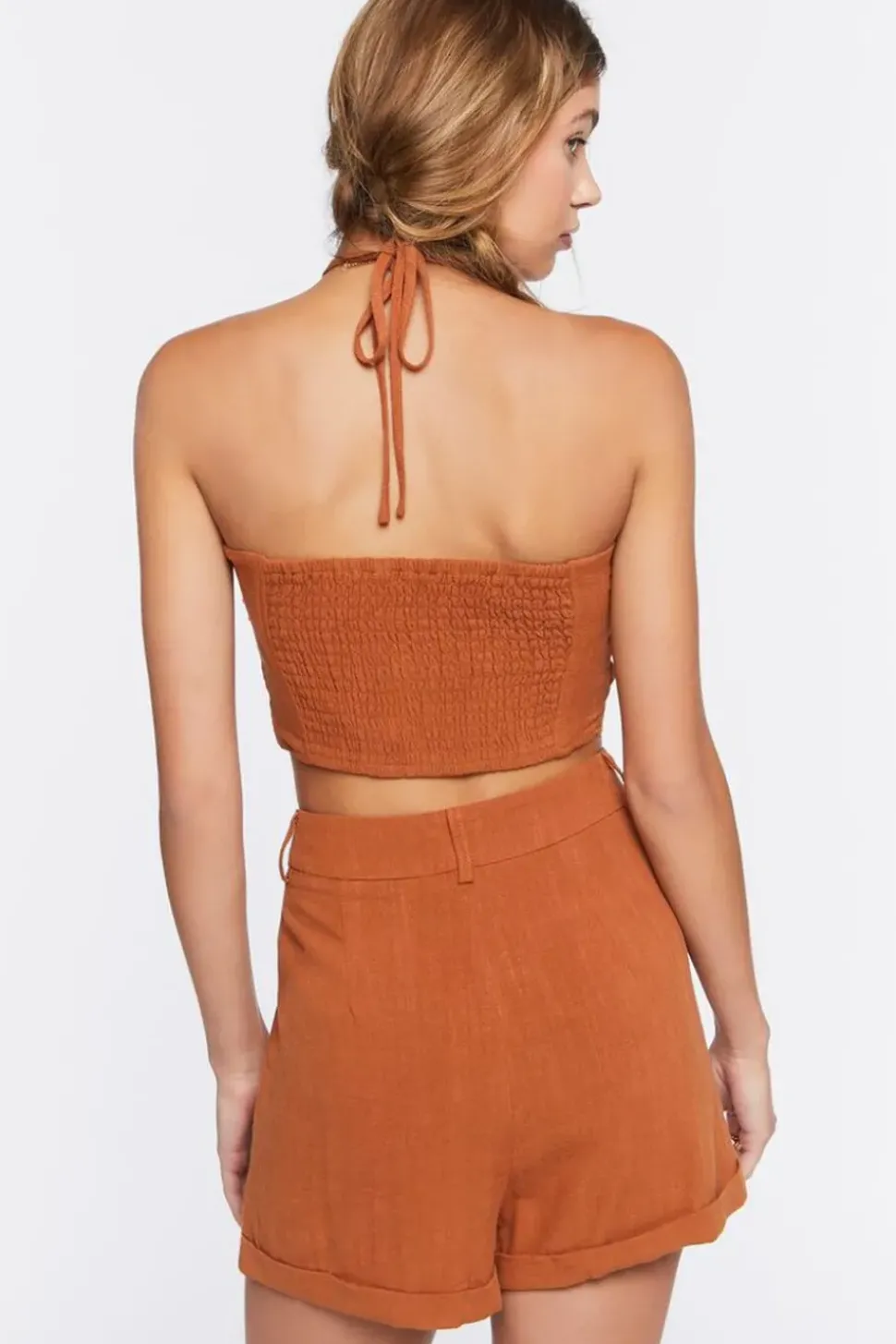 Halter Crop Top & Shorts Set
