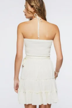 Halter Cutout Mini Dress