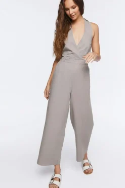 Halter Tie-Back Jumpsuit