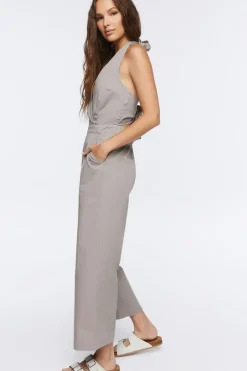 Halter Tie-Back Jumpsuit