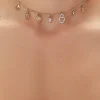 Hamsa Hand Choker Charm Necklace