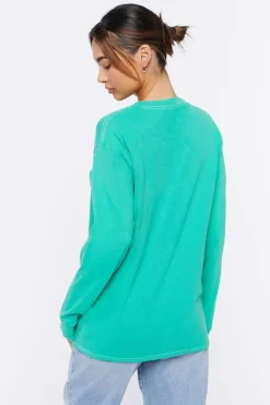 Happiness Graphic Long-Sleeve Tunic