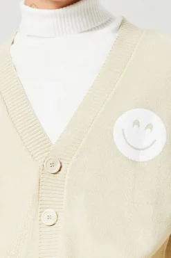 Happy Face Cardigan Sweater