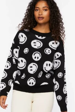 Happy Face Crew Sweater