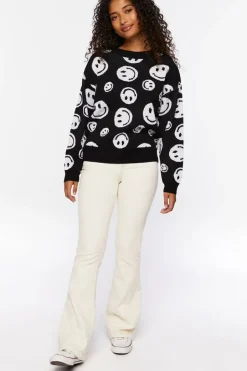 Happy Face Crew Sweater