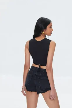 Hawaii Graphic Wraparound Crop Top