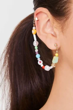 Heart Beaded Ear Crawler