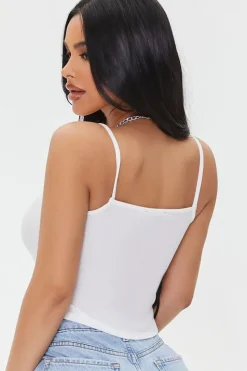 Heart Cutout Chain Cropped Cami