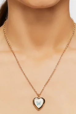 Heart Necklace & Stud Earring Set