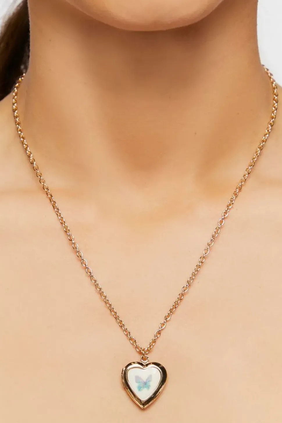 Heart Necklace & Stud Earring Set