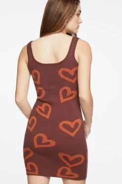 Heart Print Tank Dress