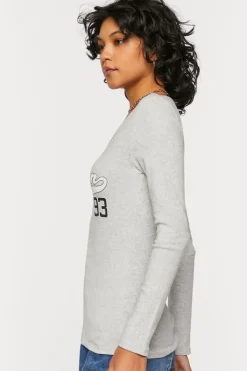 Heathered Austin Graphic Henley Tee