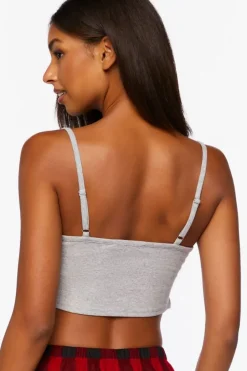 Heathered Cropped Lounge Cami