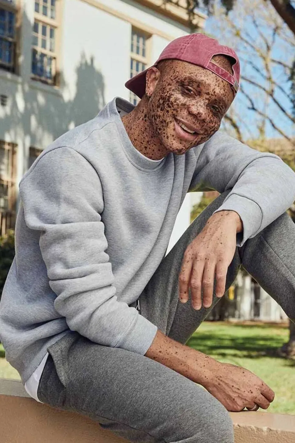 Heathered Fleece Crew Neck Sweatshirt