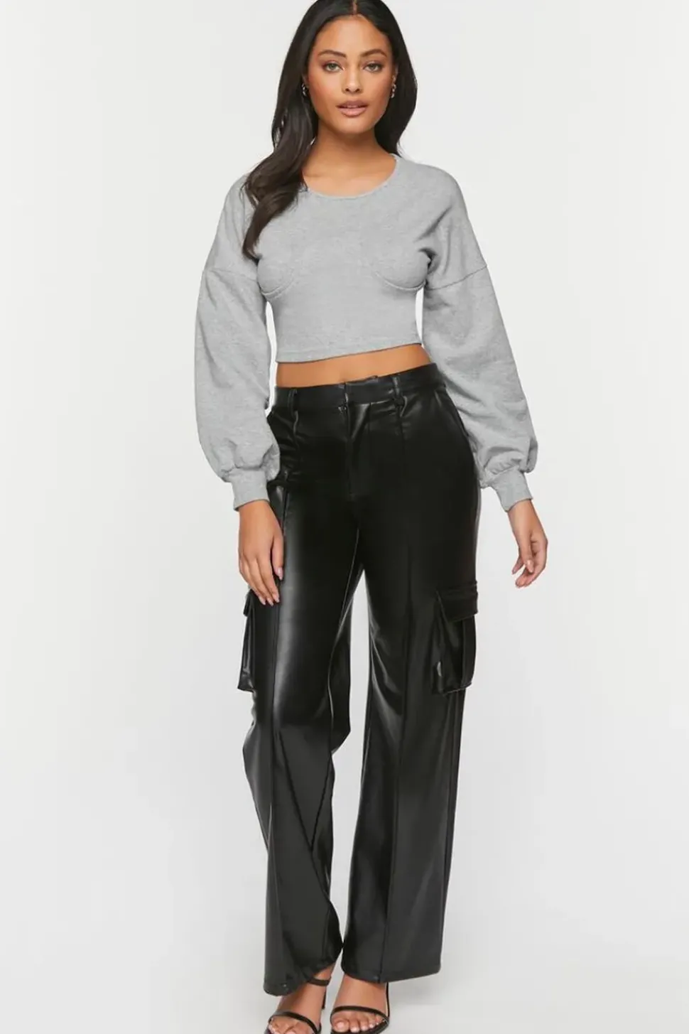 Heathered Underbust Crop Top