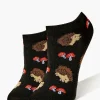 Hedgehog Print Ankle Socks