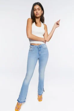 Hemp 10% Bootcut Split-Hem Jeans