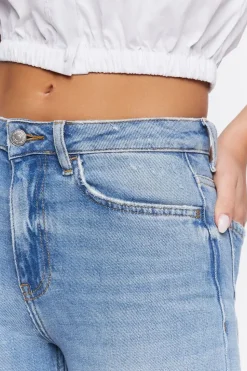 Hemp 10% Distressed Flare Jeans