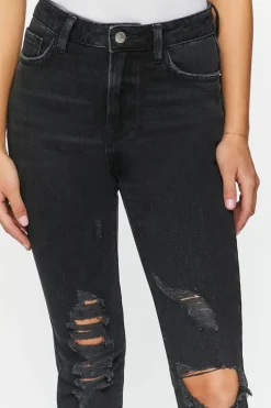 Hemp 10% Distressed Skinny Jeans