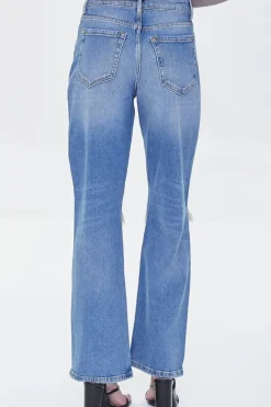 Hemp 4% High-Rise Straight-Leg Jeans