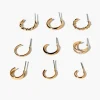 High-Polish Hoop Earring Set