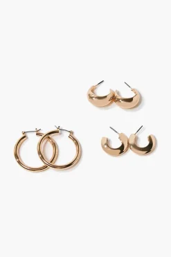 High-Polish Hoop Earring Set