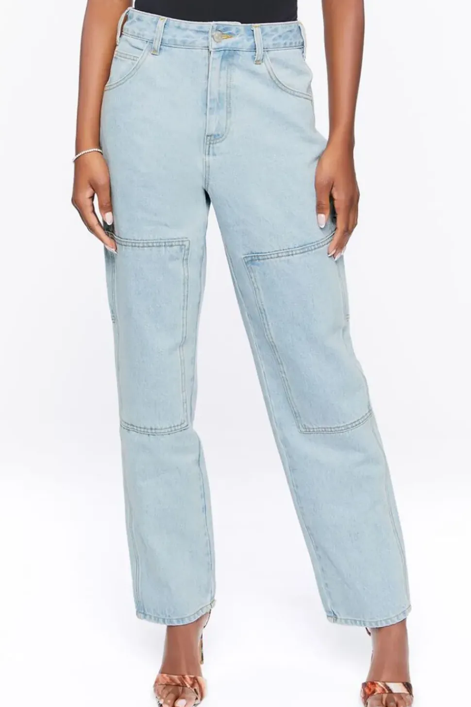 High-Rise Cargo Jeans