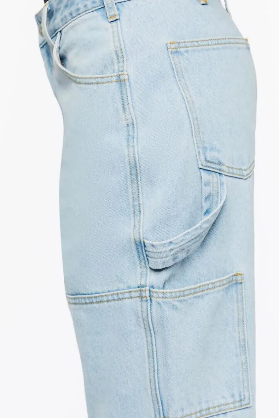 High-Rise Cargo Jeans