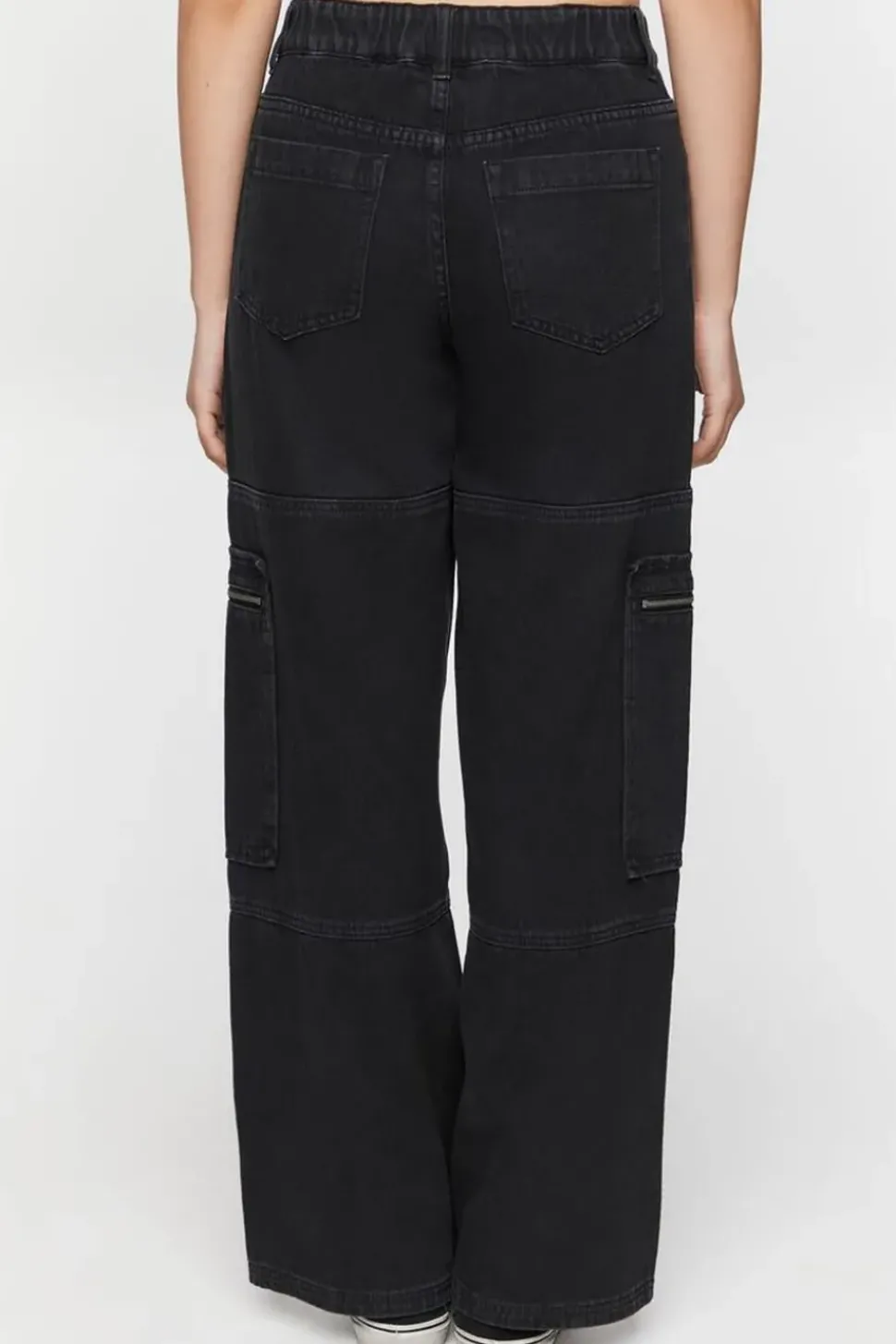 High-Rise Cargo Jeans