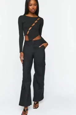 High-Rise Cargo Pants