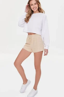 High-Rise Drawstring Shorts