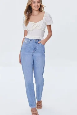 High-Rise Mom Long Jeans