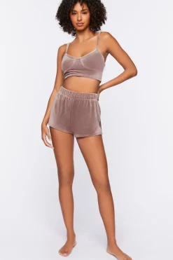High-Rise Pajama Shorts