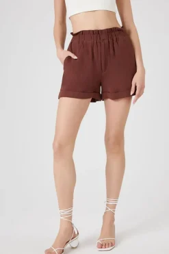 High-Rise Paperbag Shorts