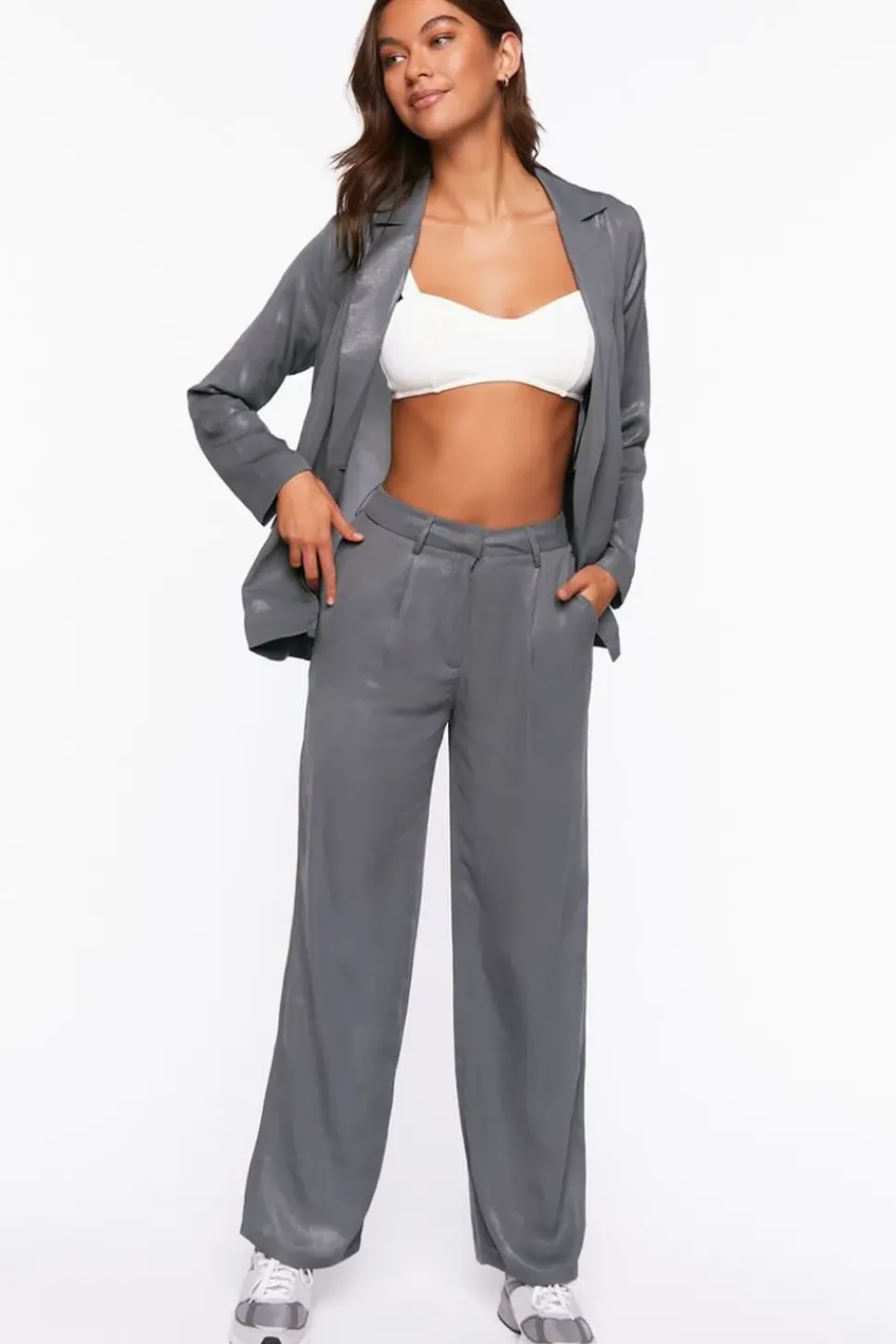 High-Rise Straight-Leg Pants