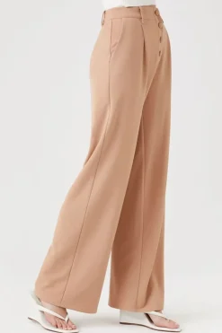 High-Rise Straight-Leg Trousers