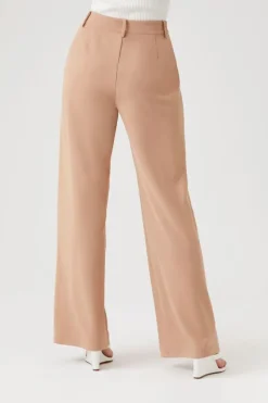 High-Rise Straight-Leg Trousers