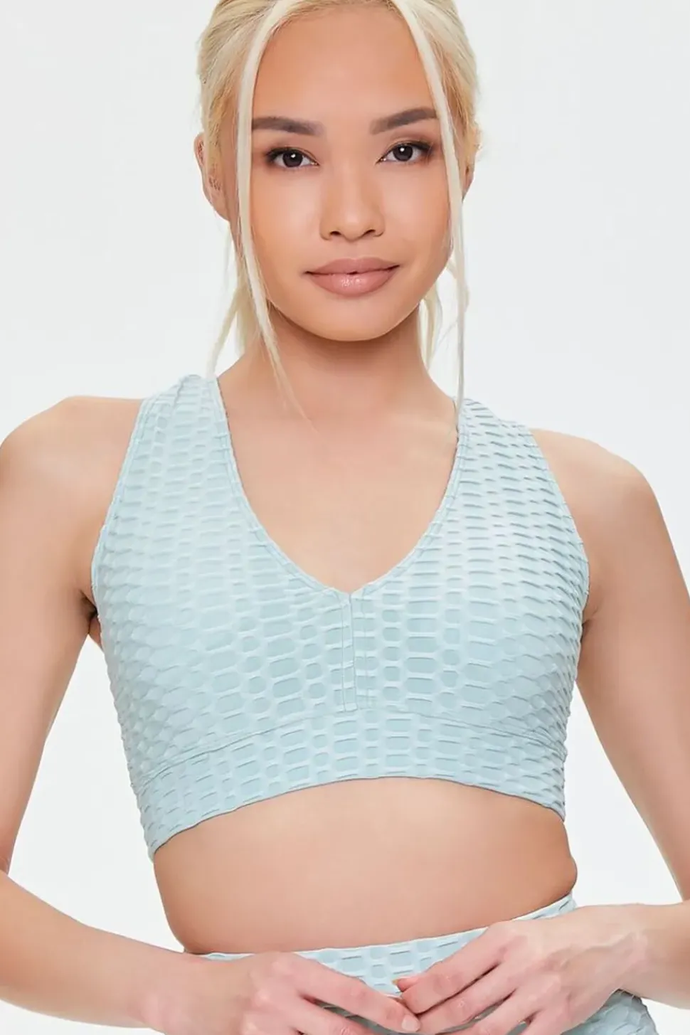 Honeycomb Longline Sports Bra