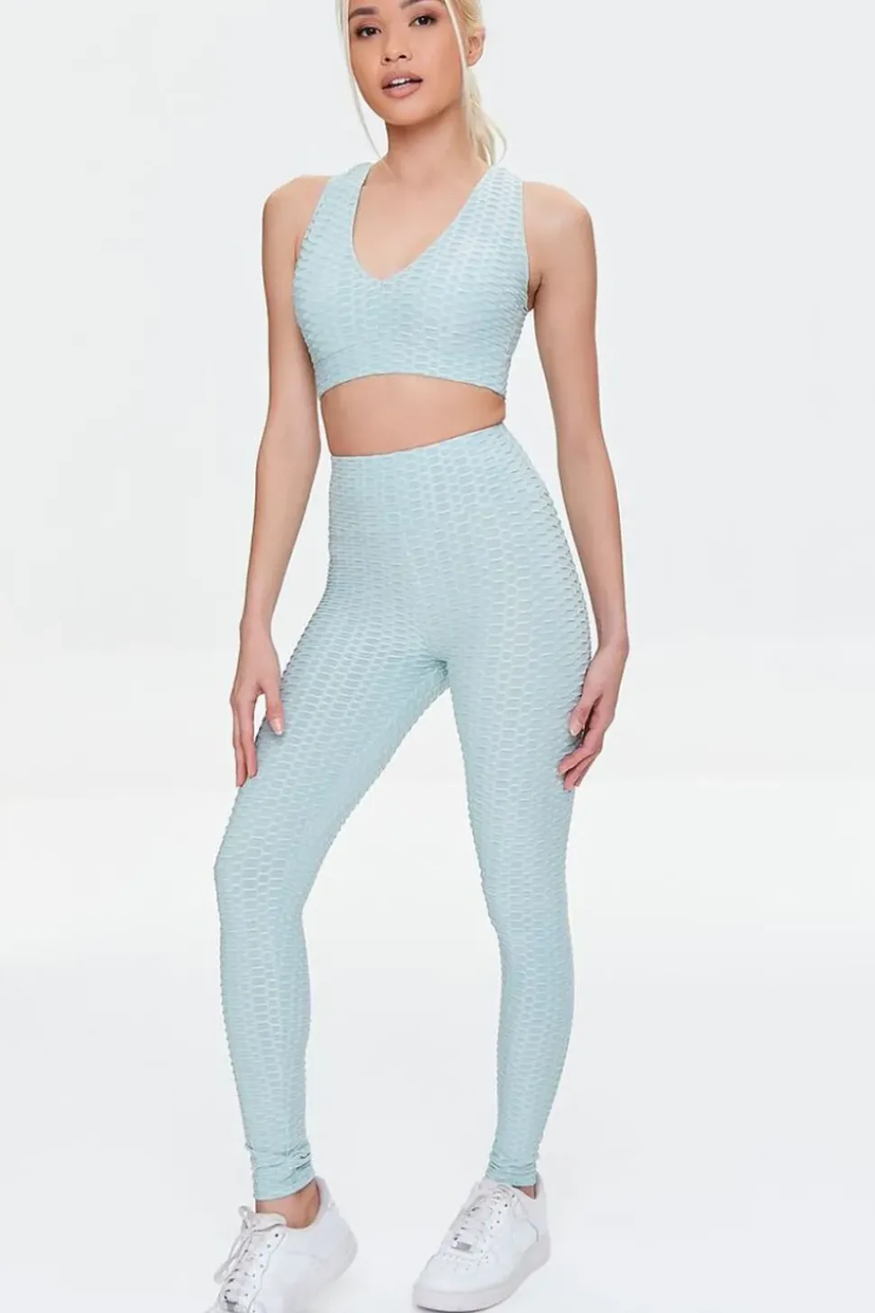 Honeycomb Longline Sports Bra