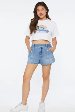 Honey Graphic Cropped Tee